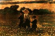 Winslow Homer In the Mowing oil